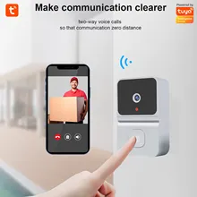 Tuya Smart Video Doorbell Camera 4400mAh Battery1080P WiFi Intercom Door Bell Cam Two-Way Audio with Alexa Echo Show Google Home