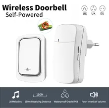 we doorbell smart doorbell home Wireless Doorbell Home Outdoor Kinetic Ring Chime Doorbell chimes intelligent doorbell